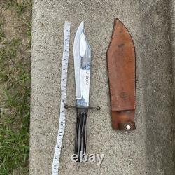 KA-BAR 1210 J Bowie USA Fixed Blade Knife W Sheath