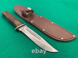 KABAR PRE-WAR 1923-30's RARE UNION CUT CO. BONE HUNTER KNIFE & SHEATH