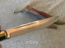 KAUHAVA KNIFE DOUBLE SHEATH HORSE HEAD MADE IN FINLAND SET OF 2 KNIVES Finland