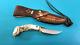 KEN RICHARDSON Custom Hunting 9.25 Crown Stag Grip Skinning Knife