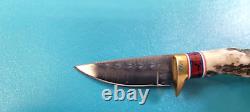 KEN RICHARDSON Custom Hunting/Mountain Man 7 Crown Stag Grip Skinning Knife