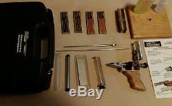KME precision knife sharpening system with diamond and Arkansas stones and extras