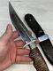 KNIFE handmade prison hunting knife fixed blade. VIDEO
