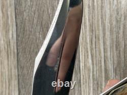 Ka-bar USA 1950-60s era genuine Stag Carbon Steel folding hunter knife Excellent
