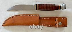 Kabar 1202 Hunting/skinning Knife and Leather Sheath