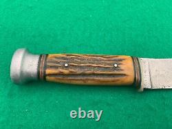 Kabar Stag Pre-war 1923 To 1945 Only, Super Rare Nice Big Knife & Sheath