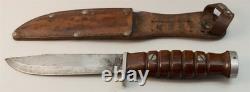 Kassnar Ireland 5156 Carbon Steel Hunting Combat Survival Knife & Leather Sheath