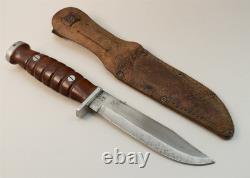 Kassnar Ireland 5156 Carbon Steel Hunting Combat Survival Knife & Leather Sheath