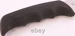 Kershaw 1030TF Black Fixed Blade Deer Hunting Knife with Snap Leather Sheath