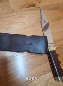 Kershaw Model 2701 12 Bowie Knife Grooved Handle Rare Excellent Condition