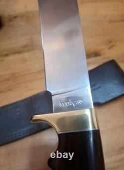 Kershaw Model 2701 12 Bowie Knife Grooved Handle Rare Excellent Condition