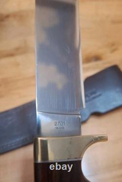 Kershaw Model 2701 12 Bowie Knife Grooved Handle Rare Excellent Condition