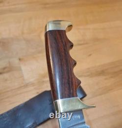 Kershaw Model 2701 12 Bowie Knife Grooved Handle Rare Excellent Condition