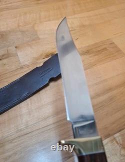 Kershaw Model 2701 12 Bowie Knife Grooved Handle Rare Excellent Condition