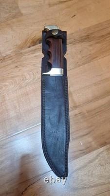 Kershaw Model 2701 12 Bowie Knife Grooved Handle Rare Excellent Condition