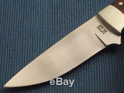 Kevin Hoffman KLH Fixed Blade Hunting Knife, Heavy Duty Hunter, Leather Sheath