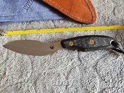 Knives Of Alaska Model 821fg Yukon Belt Knife #1 Suregrip Black Handle Euc