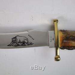 Kodiak Hunter Case XX USA Stag Hunting Knife with Leather Sheath in Original Box