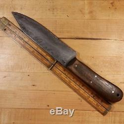 LARGE 12 ML KNIVES HUNTING BOWIE BUSHCRAFT KNIFE w LEATHER POSSIBLES POUCH
