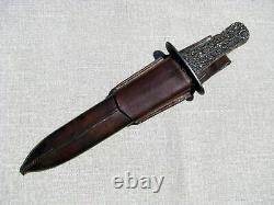 LARGE AND HEAVY, FINE QUALITY, RARE, ENGLISH, HUNTING OR FIGHTING BOWIE 1800s