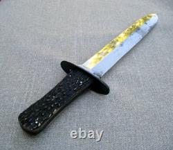 LARGE AND HEAVY, FINE QUALITY, RARE, ENGLISH, HUNTING OR FIGHTING BOWIE 1800s