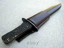 LARGE AND HEAVY, FINE QUALITY, RARE, ENGLISH, HUNTING OR FIGHTING BOWIE 1800s