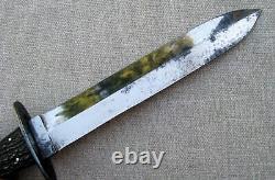 LARGE AND HEAVY, FINE QUALITY, RARE, ENGLISH, HUNTING OR FIGHTING BOWIE 1800s