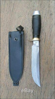 LARGE Vintage GUTTMAN Vietnam War-Era Carbon Steel Bowie Fighting Knife, Italy