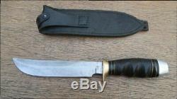 LARGE Vintage GUTTMAN Vietnam War-Era Carbon Steel Bowie Fighting Knife, Italy