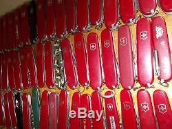 Lot Of 122 Victorinox Swiss Army Knives Multi-tool Knife 91mm & 84mm 3-1 Layers