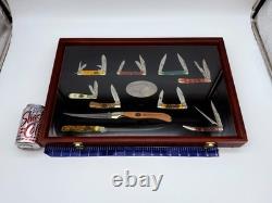 LOT of 10 Vintage Fixed Blade & Folding Pocket Knife Filet Fishing Hunting Case