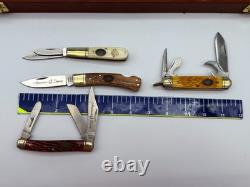 LOT of 10 Vintage Fixed Blade & Folding Pocket Knife Filet Fishing Hunting Case