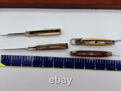 LOT of 10 Vintage Fixed Blade & Folding Pocket Knife Filet Fishing Hunting Case