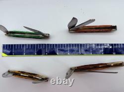 LOT of 10 Vintage Fixed Blade & Folding Pocket Knife Filet Fishing Hunting Case