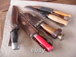 LOT of Swedish Mora Knives KJ. Eriksson Neco R. J. Richter Classic 1960-1980s