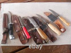 LOT of Swedish Mora Knives KJ. Eriksson Neco R. J. Richter Classic 1960-1980s