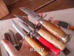 LOT of Swedish Mora Knives KJ. Eriksson Neco R. J. Richter Classic 1960-1980s