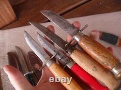 LOT of Swedish Mora Knives KJ. Eriksson Neco R. J. Richter Classic 1960-1980s