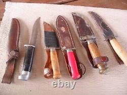 LOT of Swedish Mora Knives KJ. Eriksson Neco R. J. Richter Classic 1960-1980s