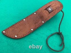 Lamson & Goodnow Stag Circa 1837 1940 Pre-war Super Rare Big Knife & Sheath