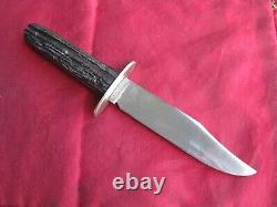 Landers Frary & Clark LF&C Universal Vintage Hunting Bowie Knife, Rough Black