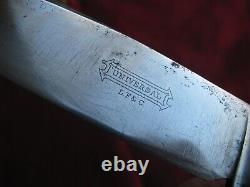 Landers Frary & Clark LF&C Universal Vintage Hunting Bowie Knife, Rough Black