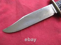 Landers Frary & Clark LF&C Universal Vintage Hunting Bowie Knife, Rough Black