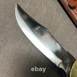 Large, Custom Handmade, FW Olivetto, Inox, Stag, Custom Sheath