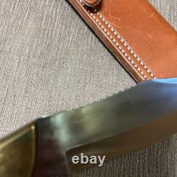 Large, Custom Handmade, FW Olivetto, Inox, Stag, Custom Sheath