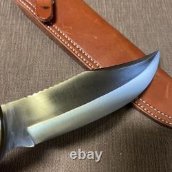 Large, Custom Handmade, FW Olivetto, Inox, Stag, Custom Sheath