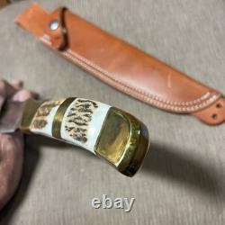 Large, Custom Handmade, FW Olivetto, Inox, Stag, Custom Sheath