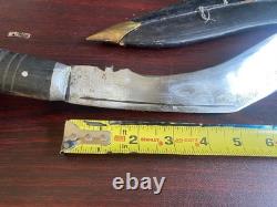 Large custom knives 8 blade knife and 10 blade lot of 2 with sheath