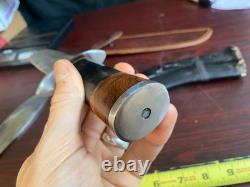 Large custom knives 8 blade knife and 10 blade lot of 2 with sheath