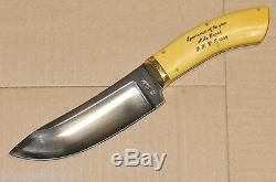 Large vintage Gary Little bowie hunting knife & sheath Broadbent OR USA